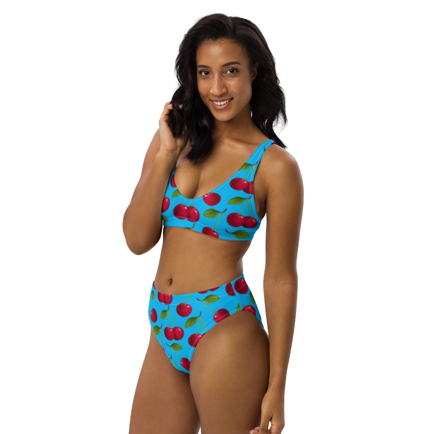 Mon Cherie Sky Blue Eco High Waisted Bikini