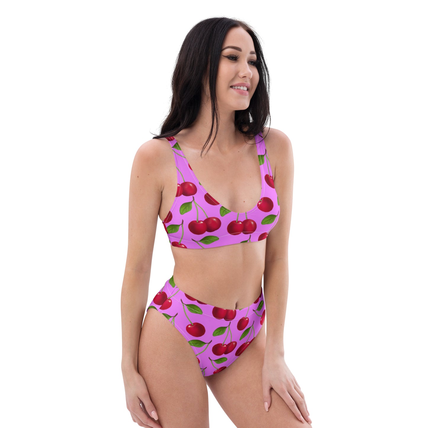 Mon Cheri Lilac Eco high-waisted bikini