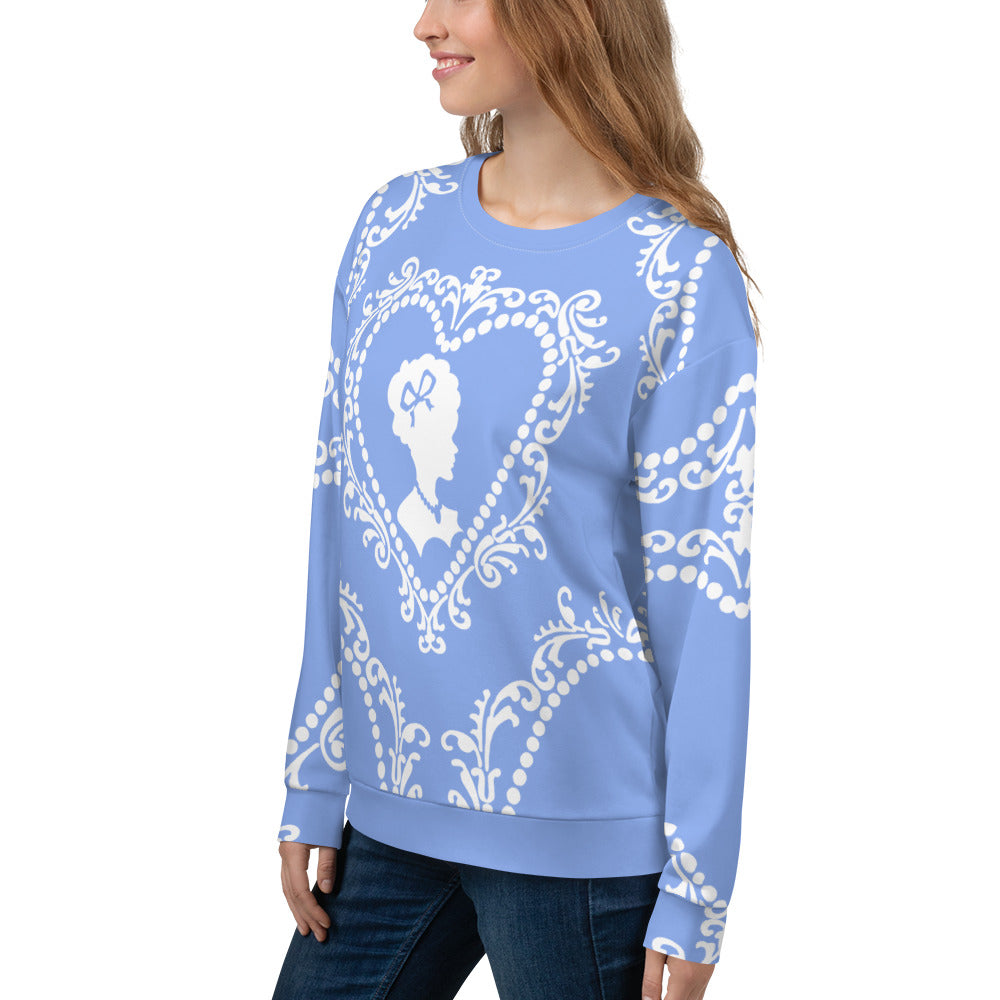 Cameo Sweatshirt in Porcelain Blue
