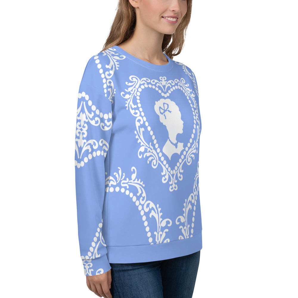 Cameo Sweatshirt in Porcelain Blue