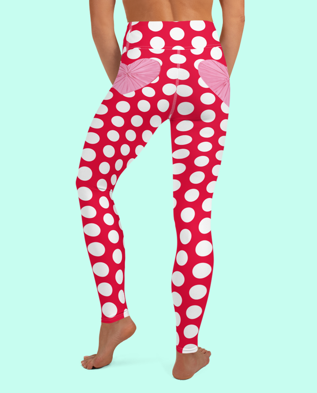 Polka dot yoga pants deals