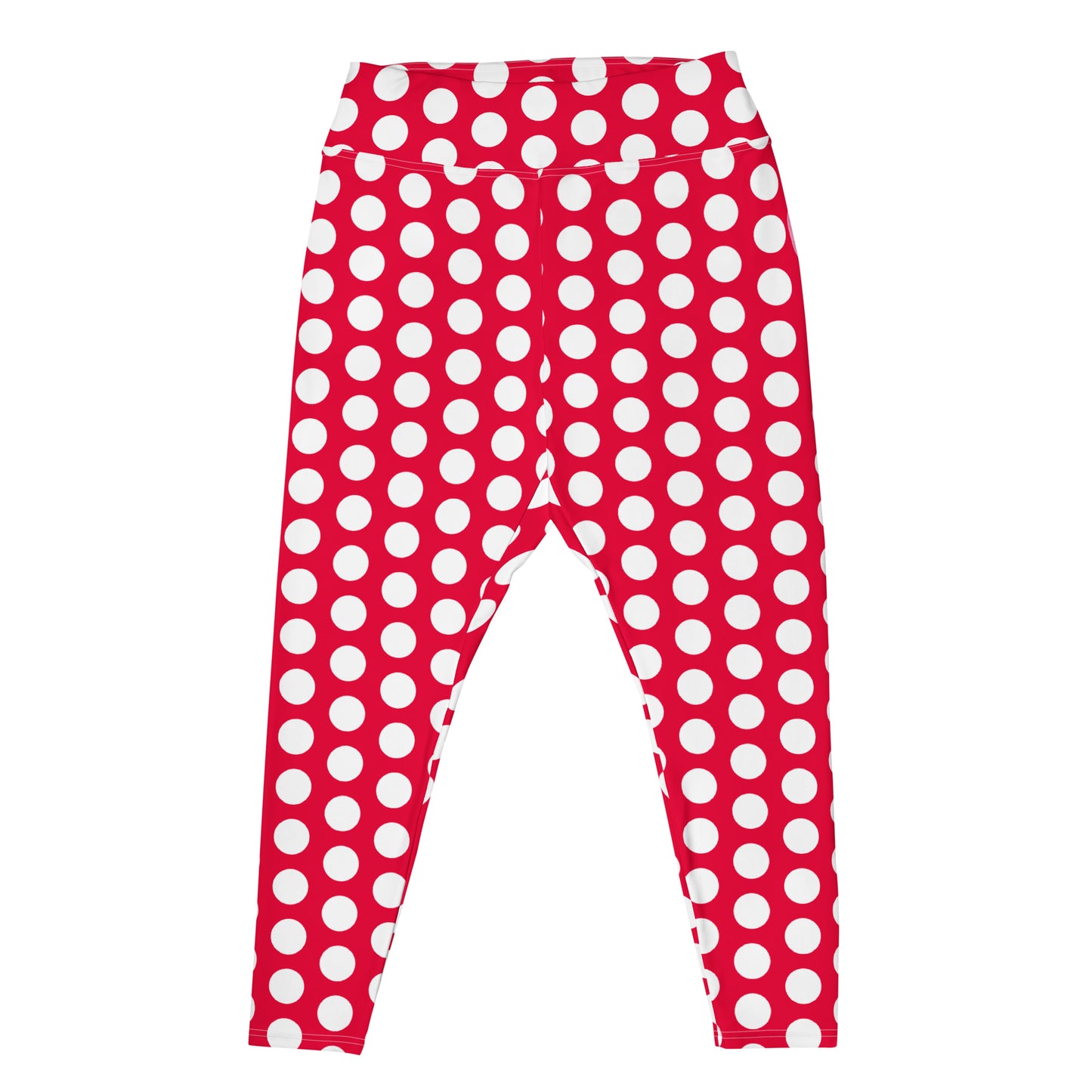 Red Hot Polka Dot Curve Plus Size Leggings