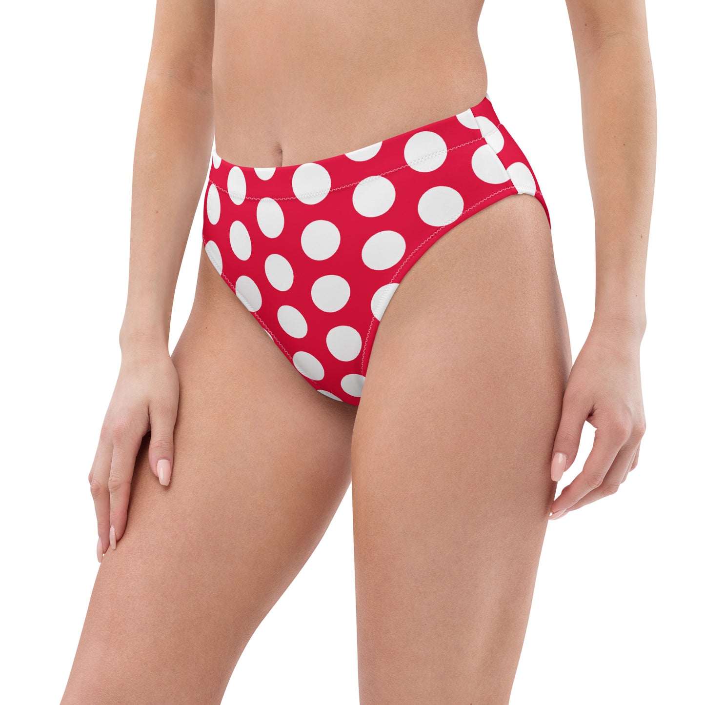 Red Hot Polka Dot Eco Bikini Bottom