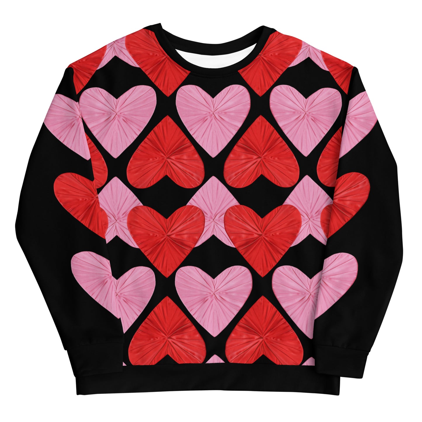 Self-Love Hearts All Over Print Sweatshirt