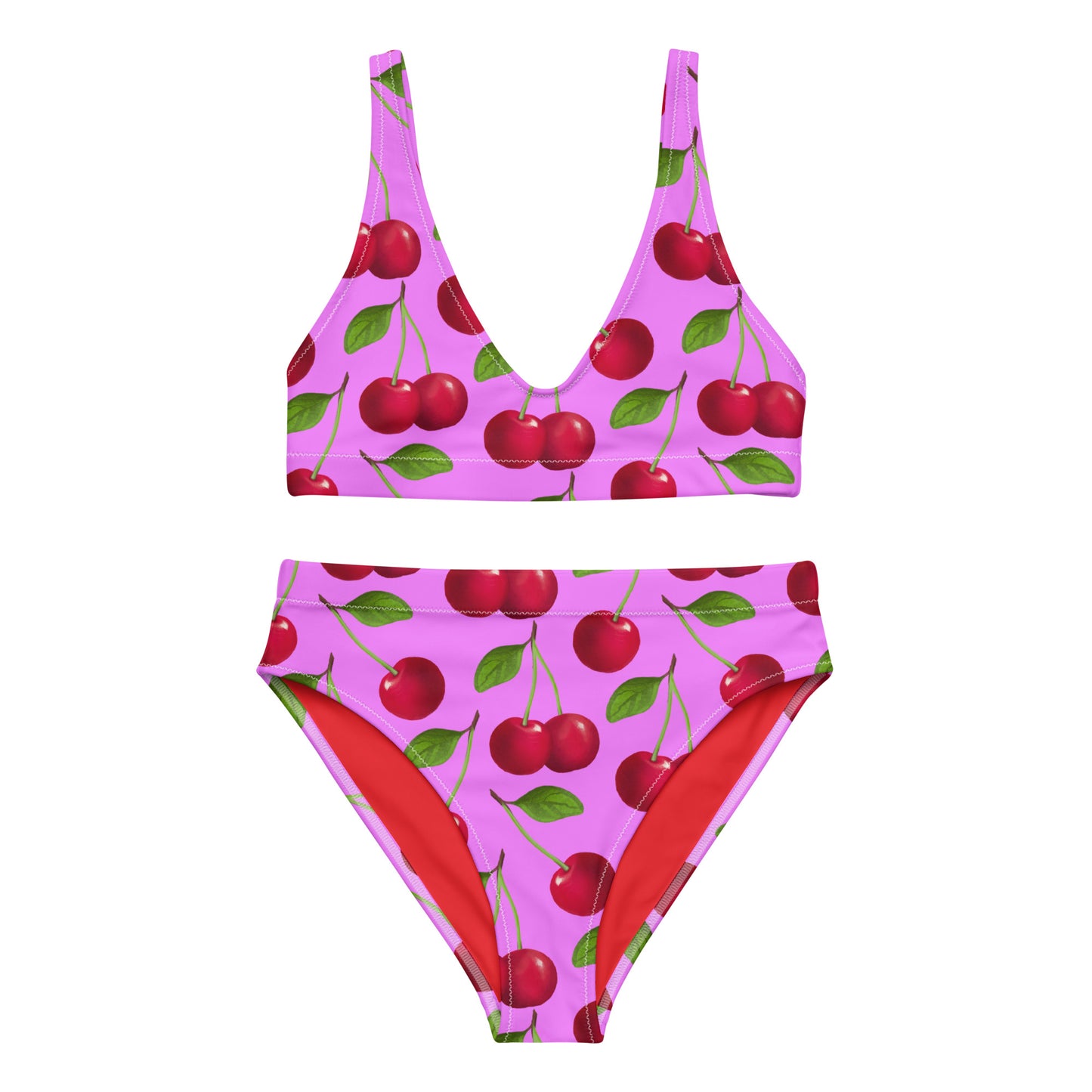 Mon Cheri Lilac Eco high-waisted bikini