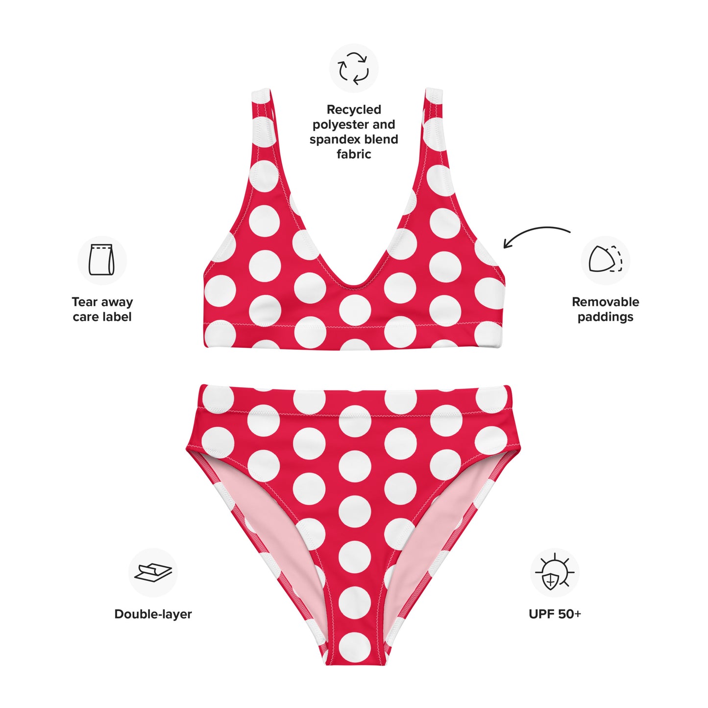 Red Hot Polka Dot Eco Bikini