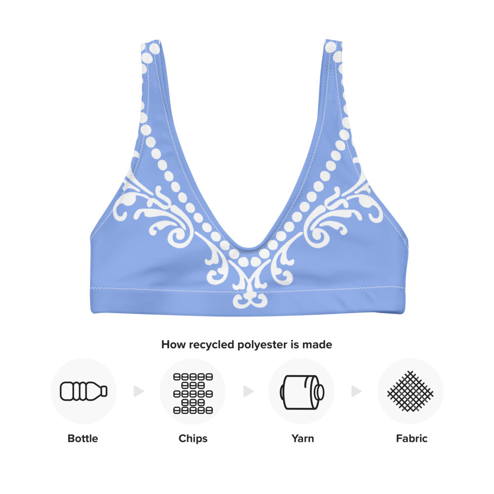Cameo Porcelain Blue Eco Bikini Top