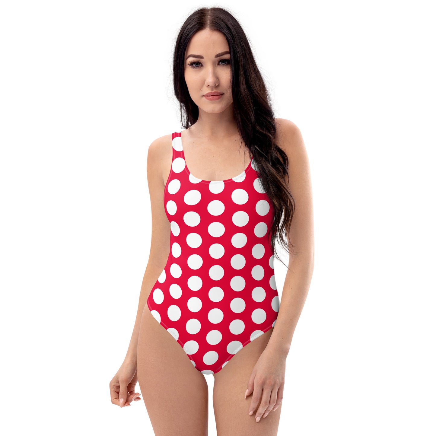 Red Hot Polka Dot One-Piece Swimsuit