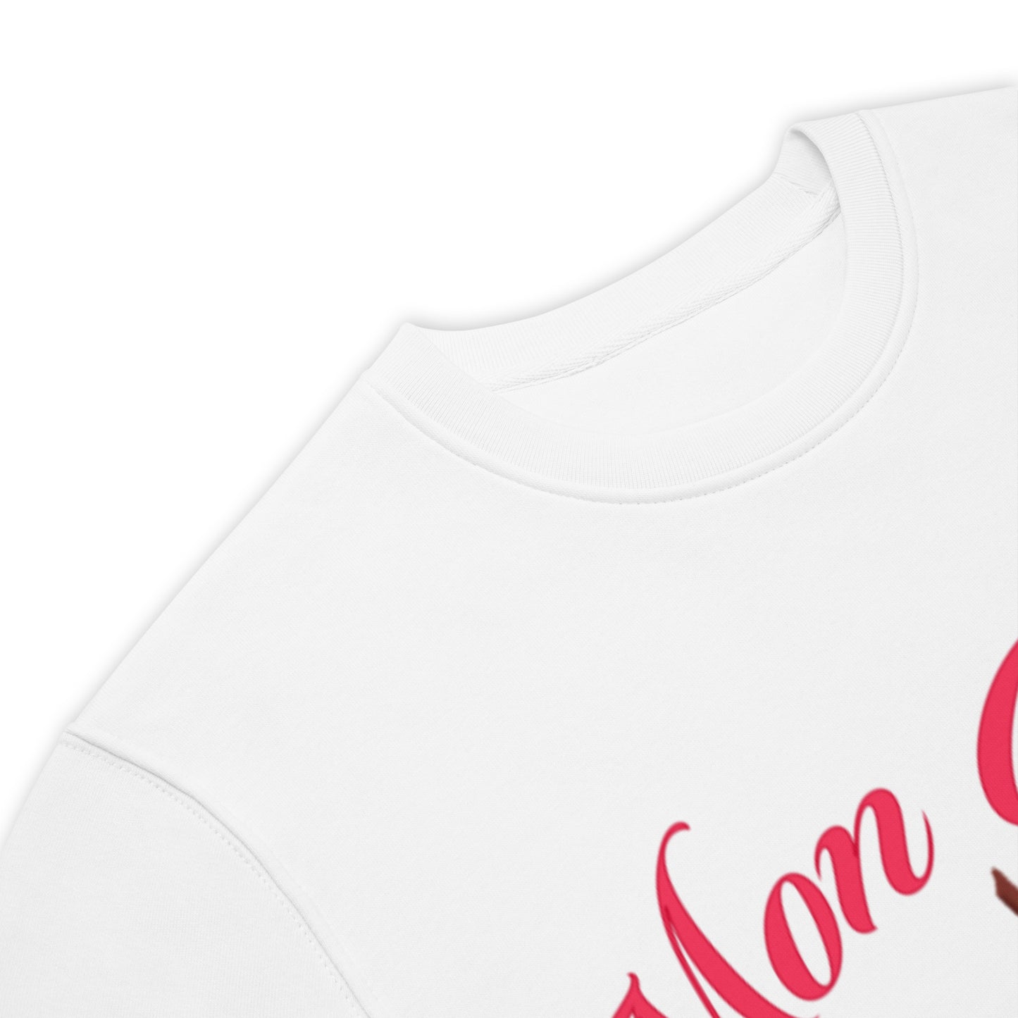 Mon Cherie White Unisex Eco Organic Sweatshirt
