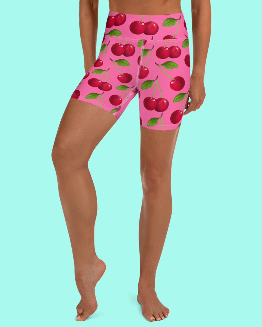 Mon Cherie Pink High Waisted Shorts