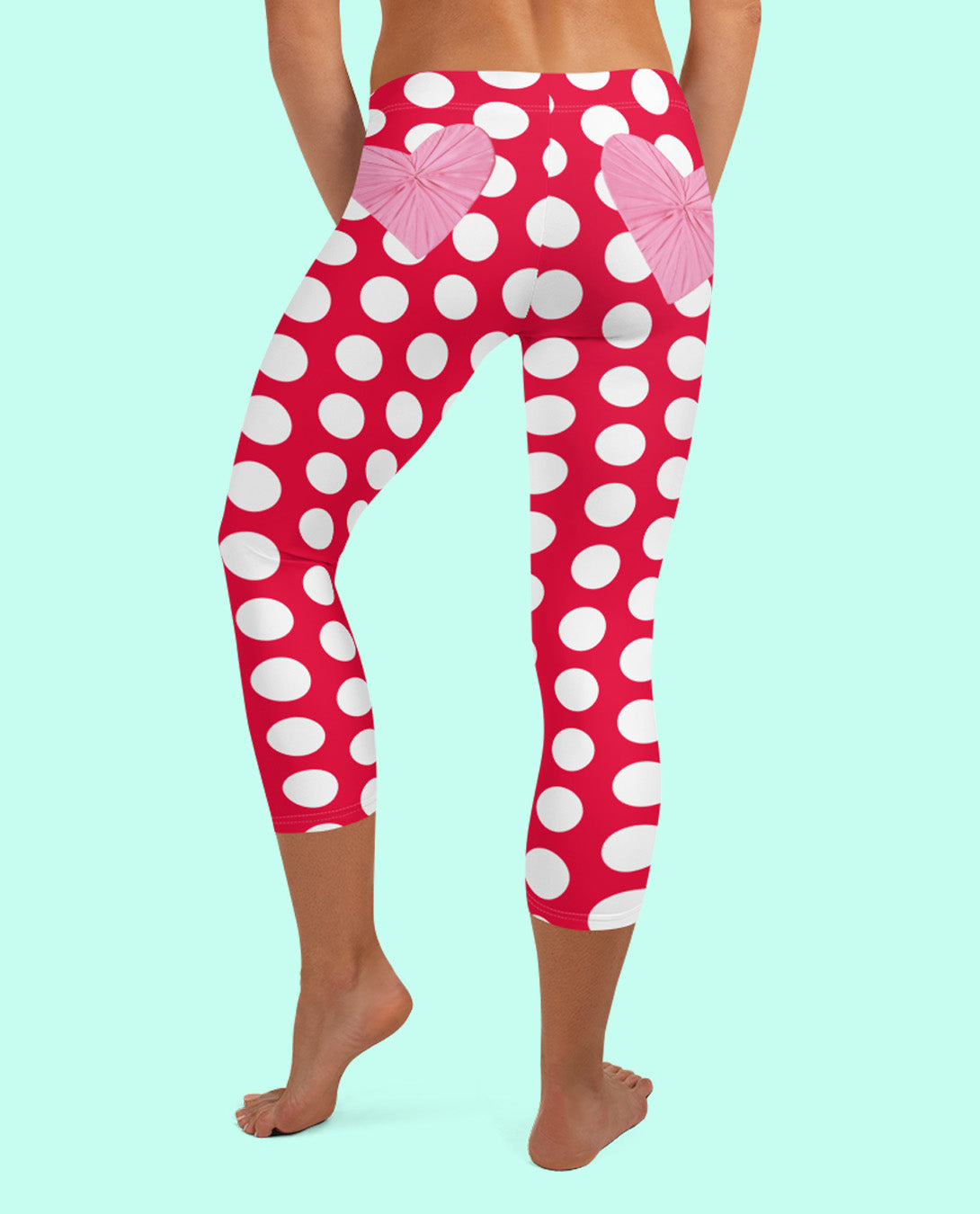 Red Hot Polka Dot Capri Leggings