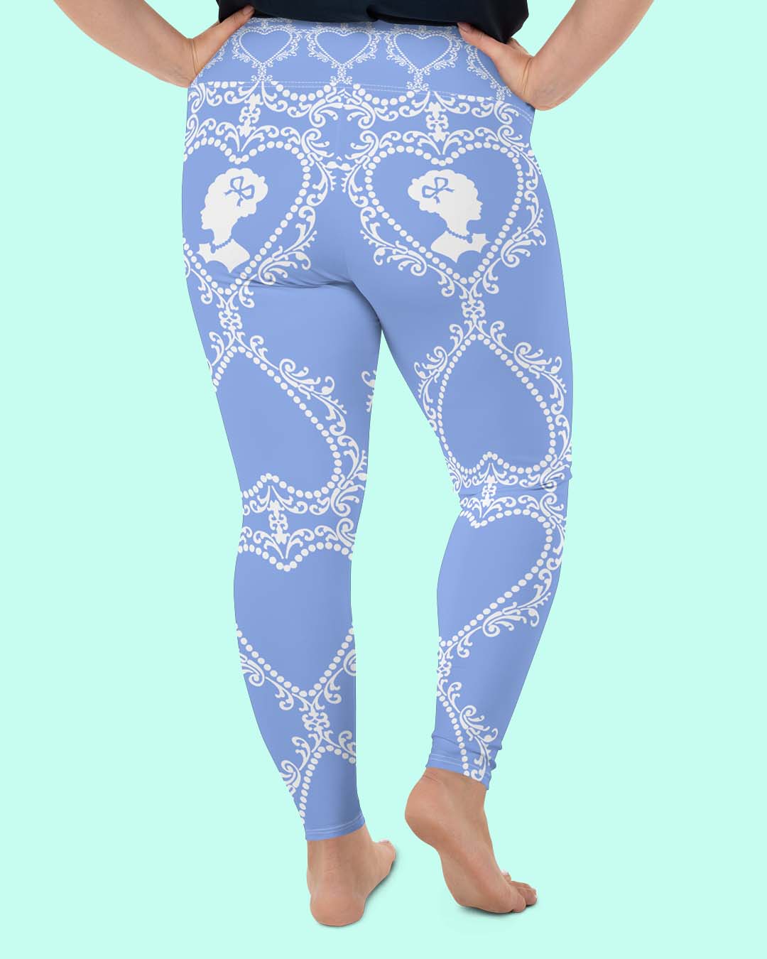 Cameo Curve Leggings White on Porcelain