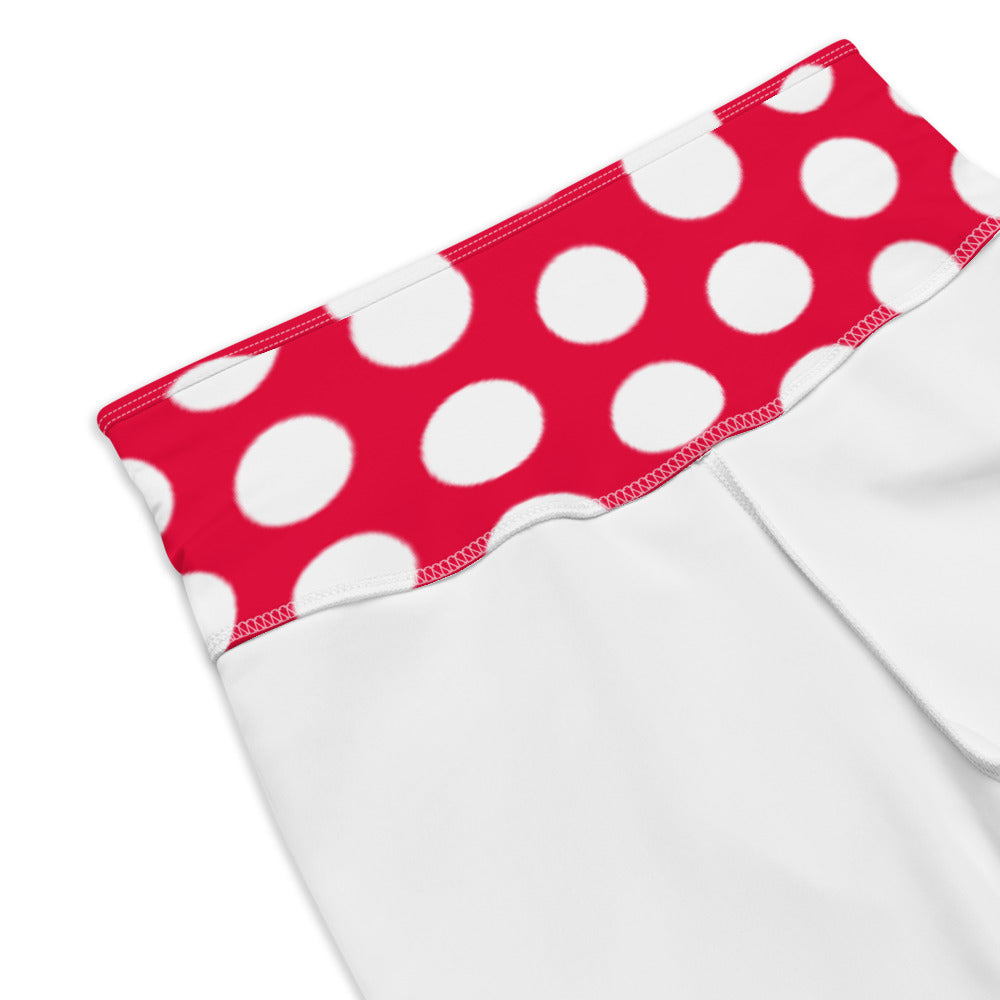 Red Hot Polka Dot Biker Shorts