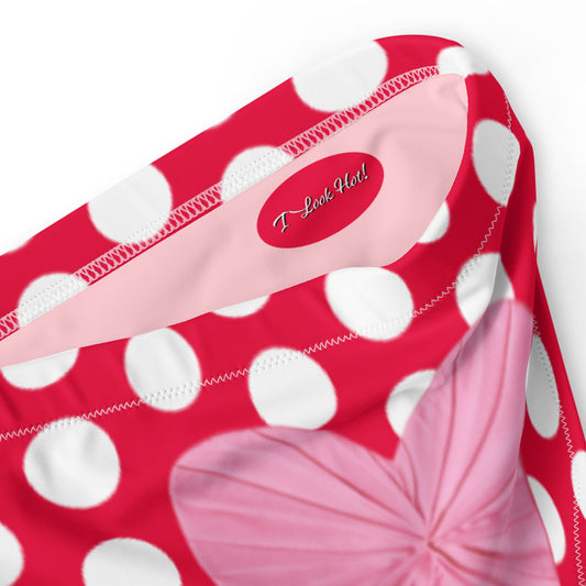 Red Hot Polka Dot Eco Bikini Bottom