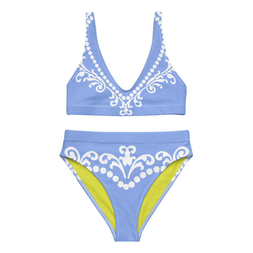 Cameo Porcelain Blue Eco High Waisted Bikini