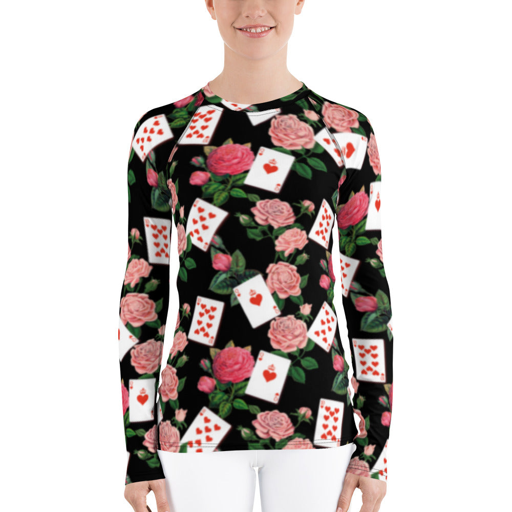 Lala Rasheed Guard Buy Queen of Coeurs et Fleurs Rash Guard Online | By Miss Lala