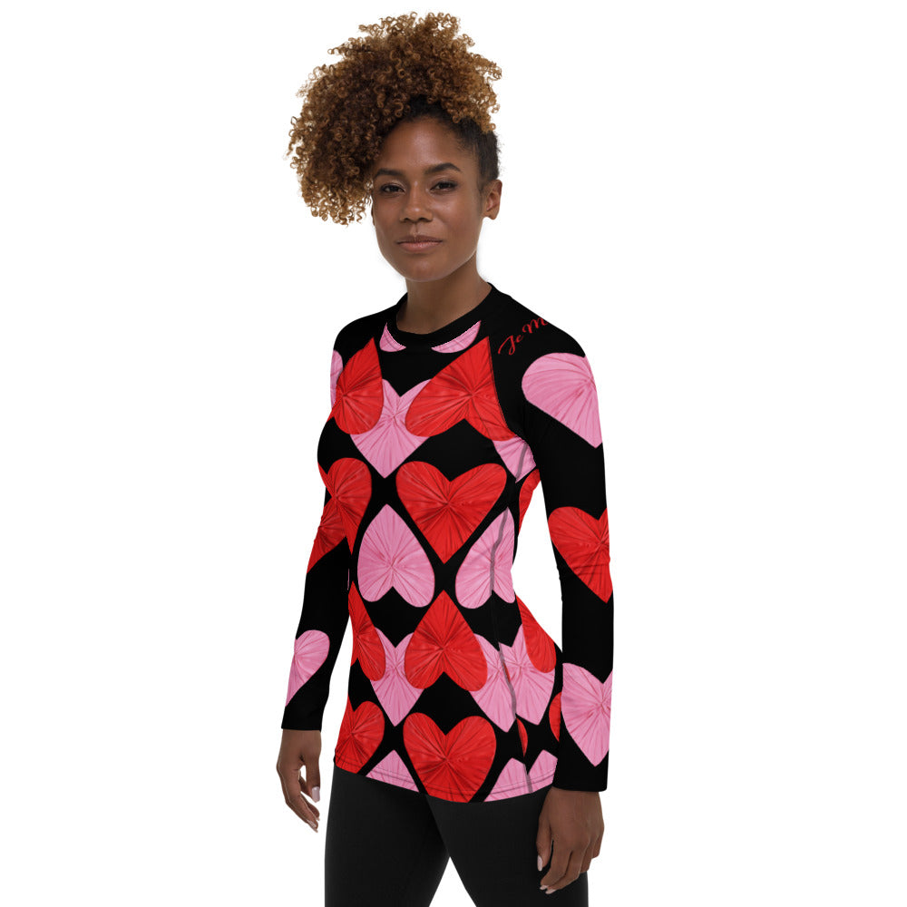 Self-Love Hearts  Rash Guard