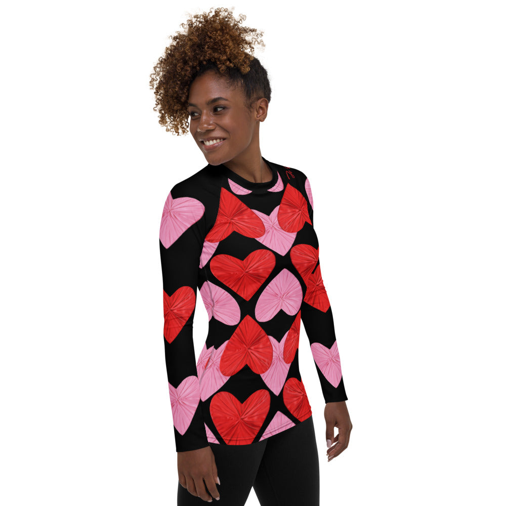 Self-Love Hearts  Rash Guard