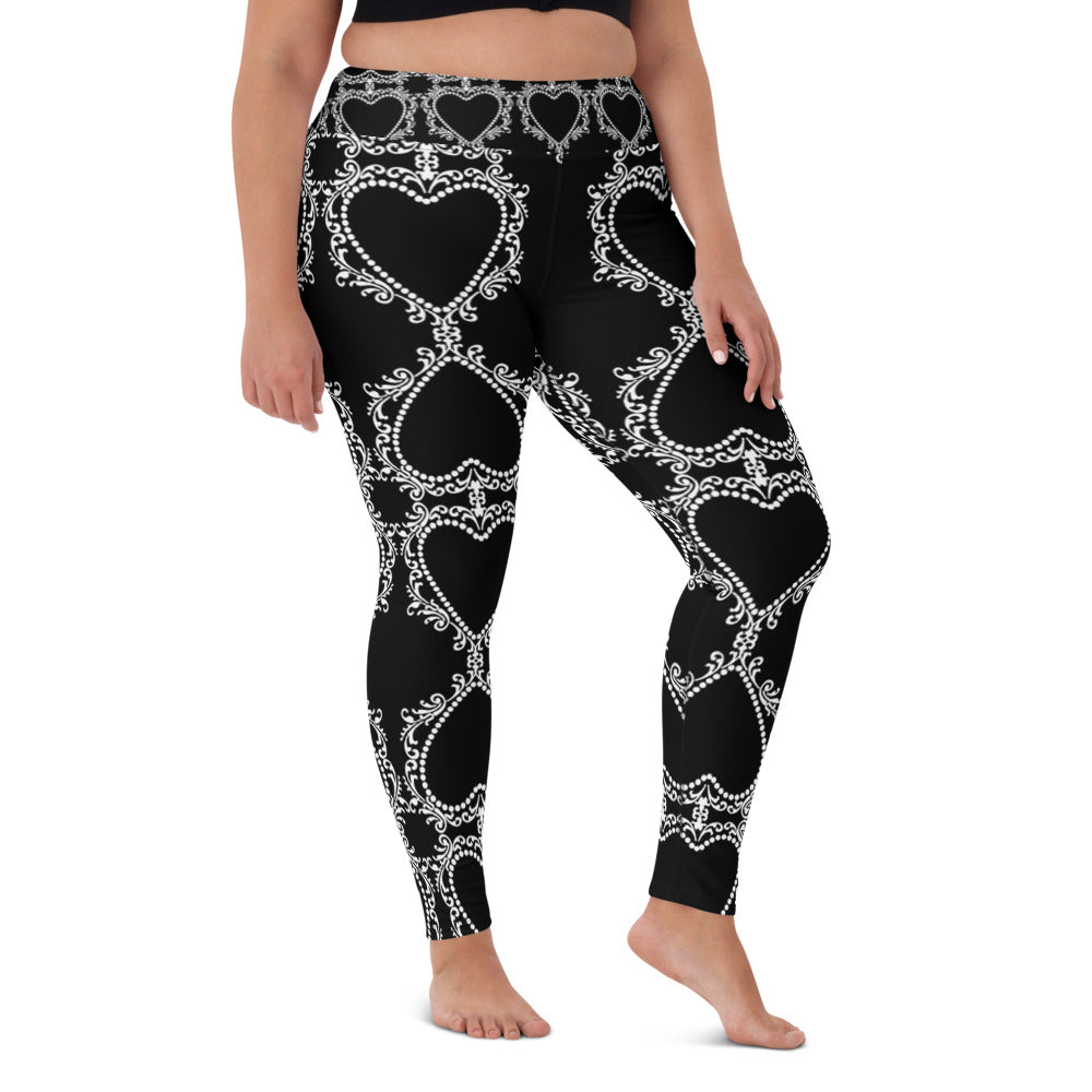 Cameo Black High Waisted Yoga Leggings