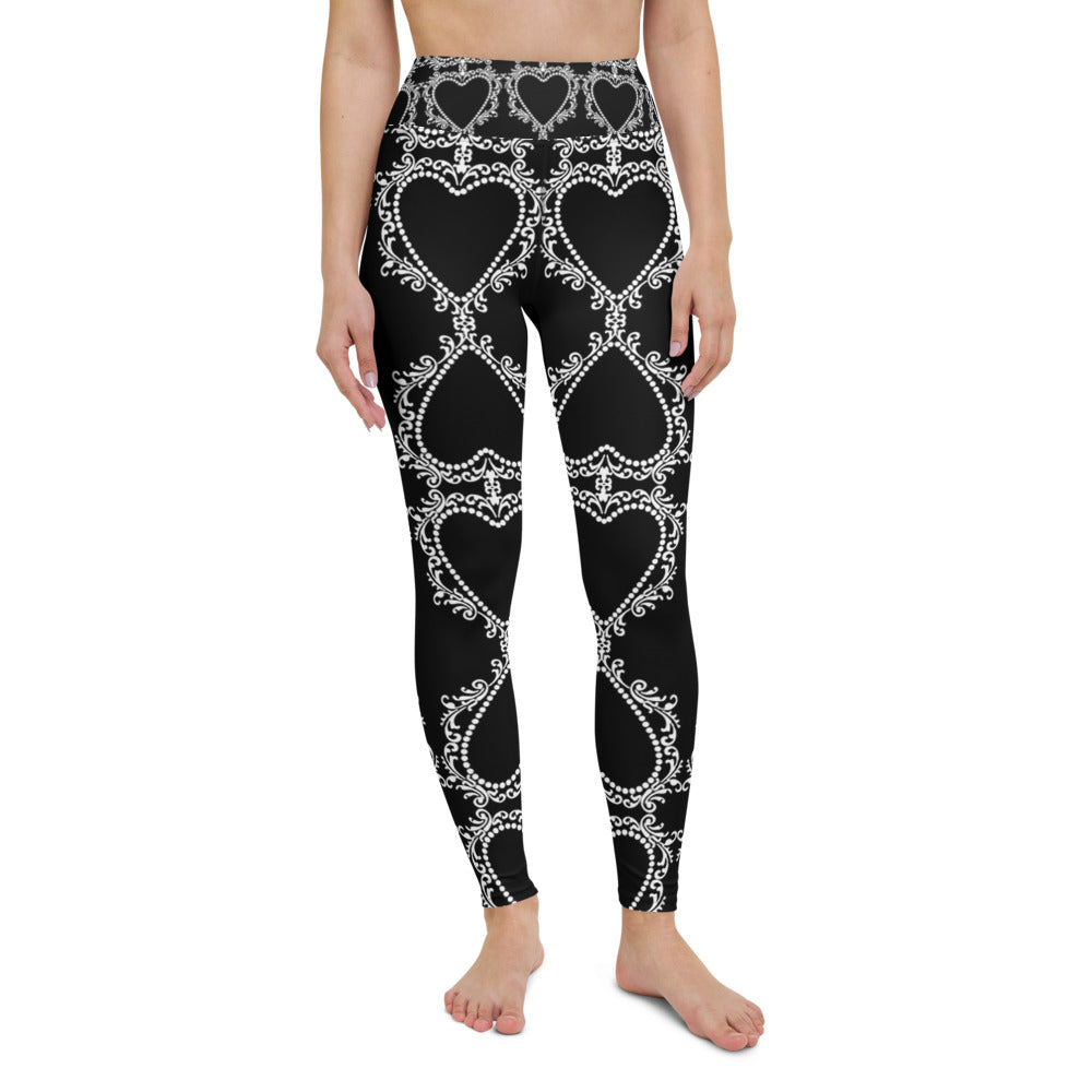 Cameo Black High Waisted Yoga Leggings