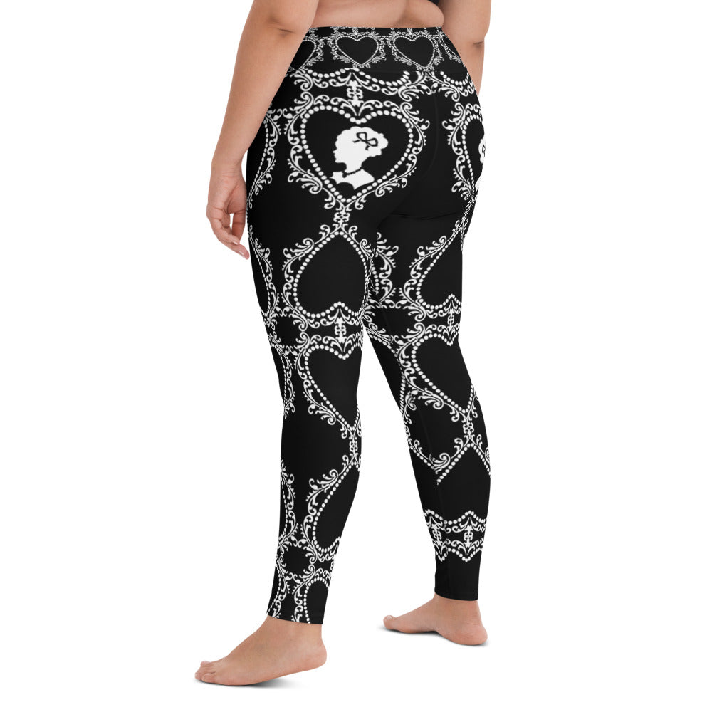 Cameo Black High Waisted Yoga Leggings