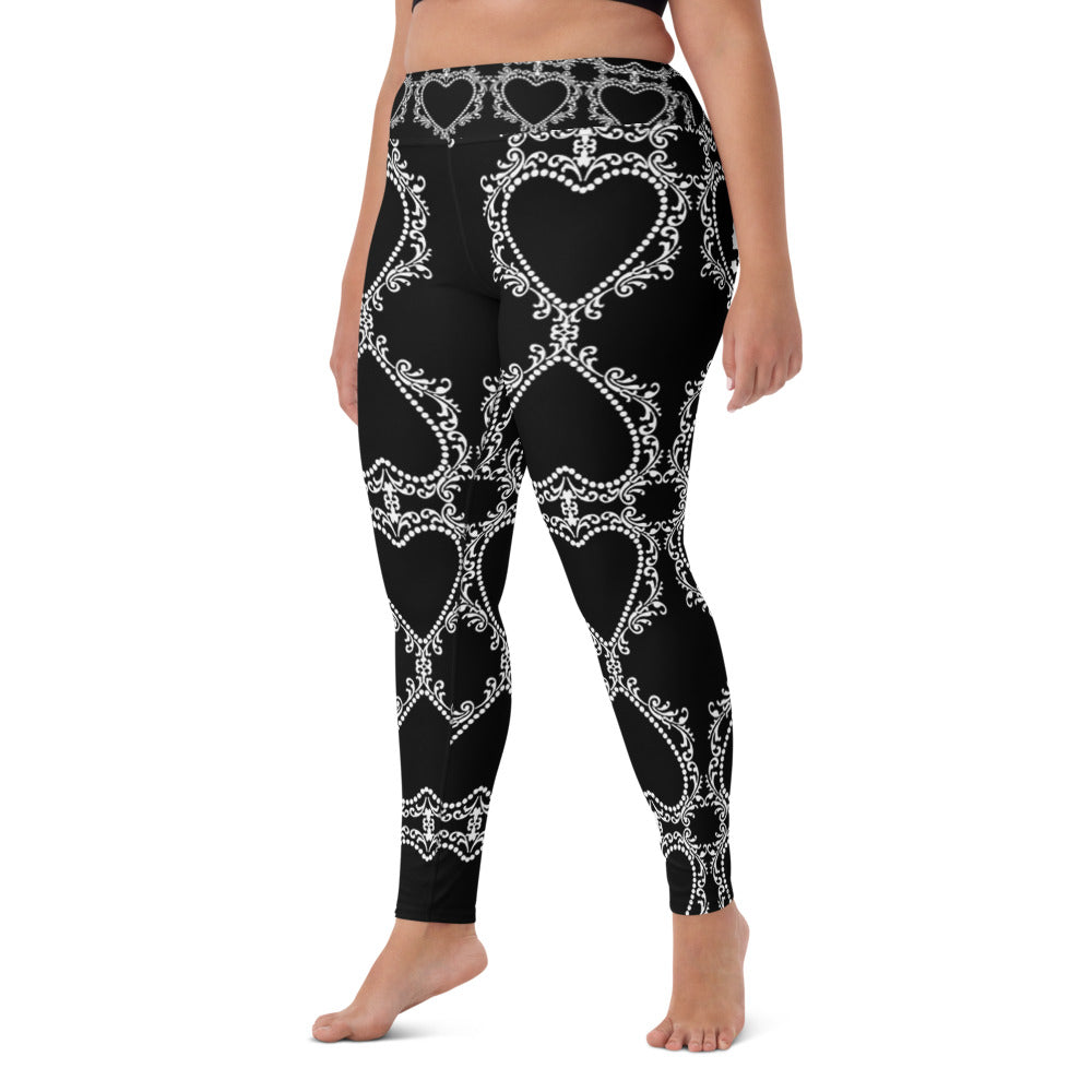 Cameo Black High Waisted Yoga Leggings