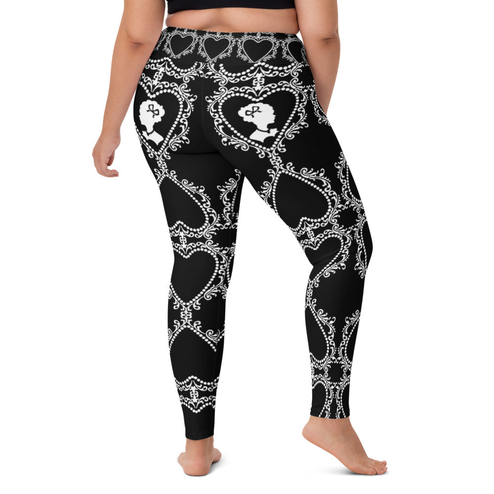 Cameo Black High Waisted Yoga Leggings