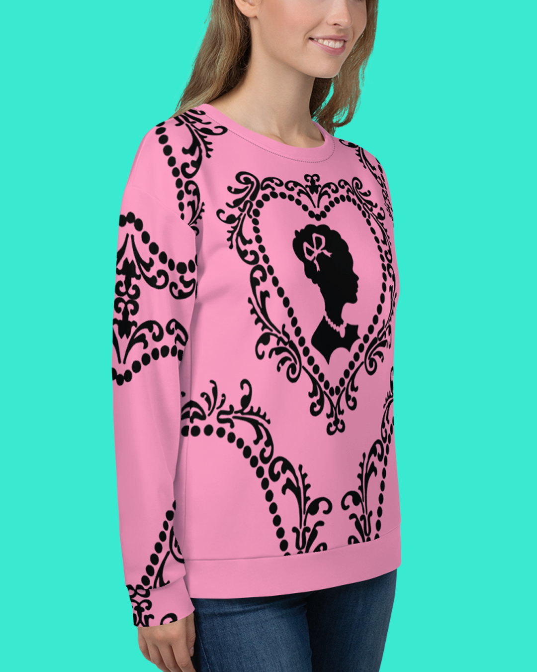 Cameo Sweatshirt in Candy Pink