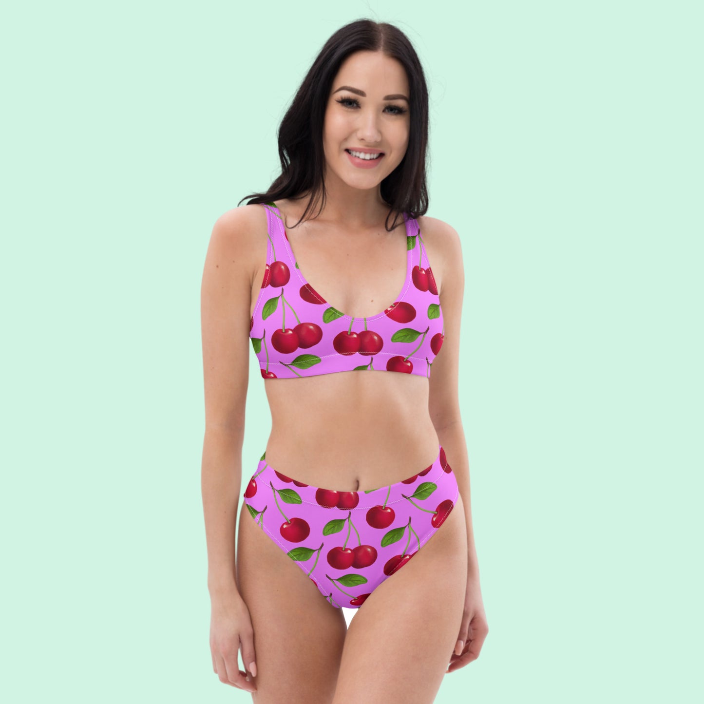 Mon Cheri Lilac Eco high-waisted bikini