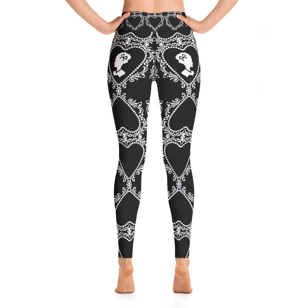 Cameo Black High Waisted Yoga Leggings