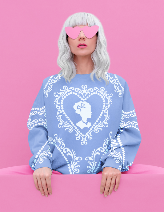 Cameo  Sweatshirt in Porcelain Blue