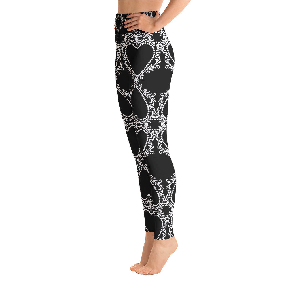 Cameo Black High Waisted Yoga Leggings