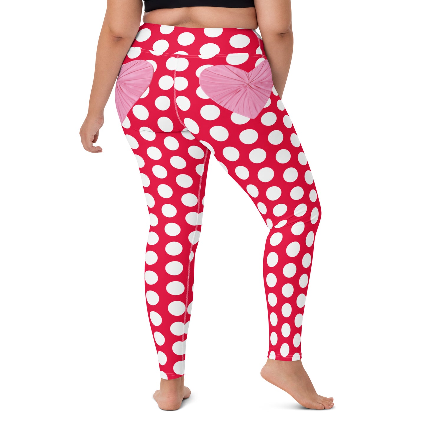 Red Hot Polka Dot Yoga Leggings