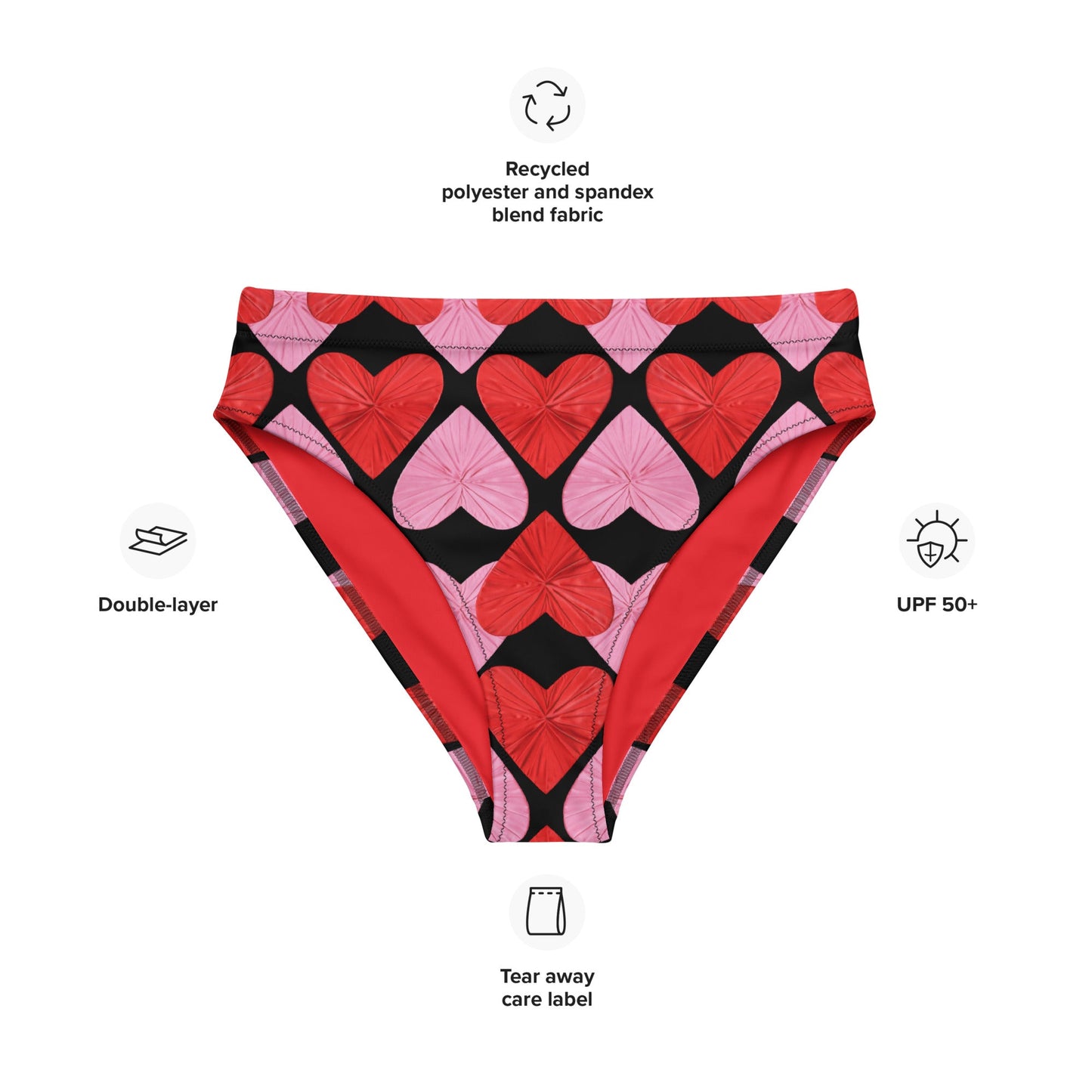 Self-love Heart Eco Bikini Bottom