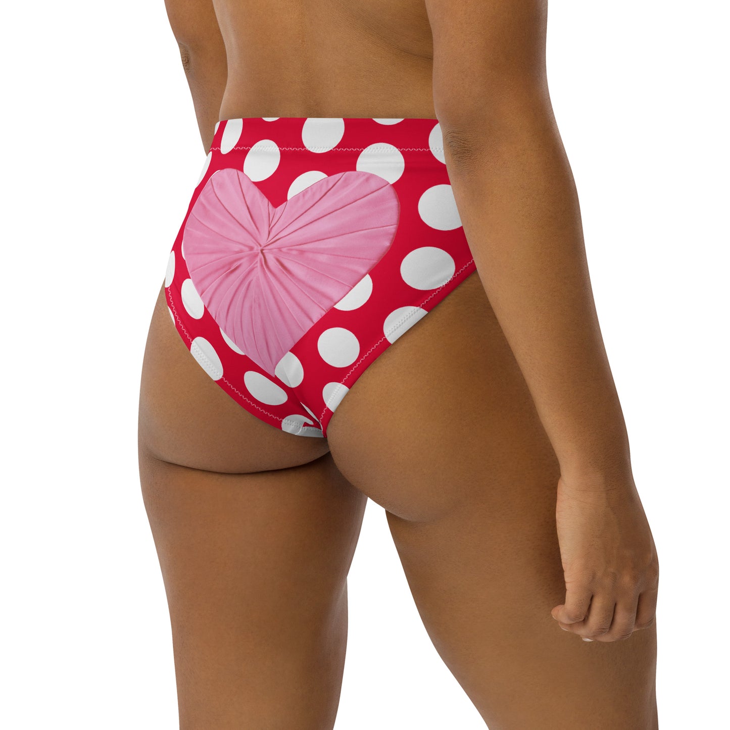 Red Hot Polka Dot Eco Bikini Bottom