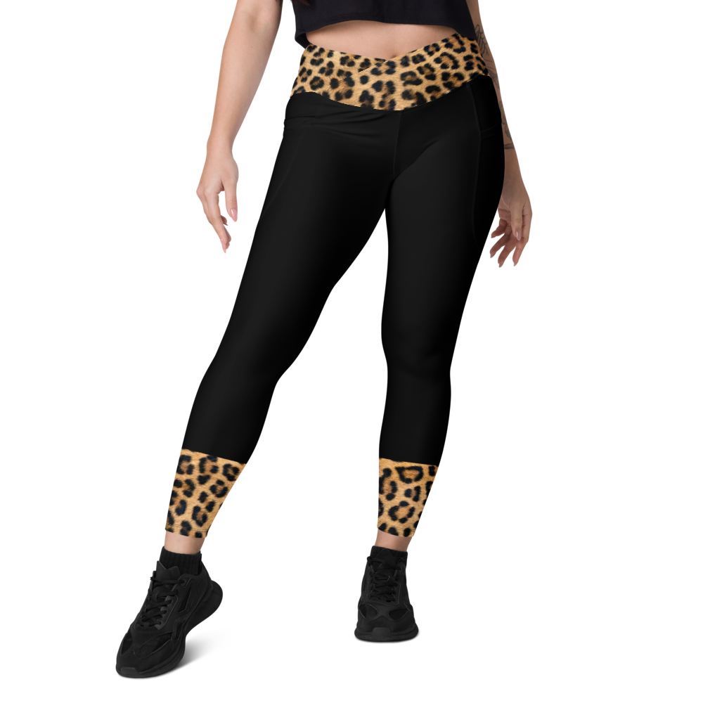 Wild at Heart Crossover leggings with pockets