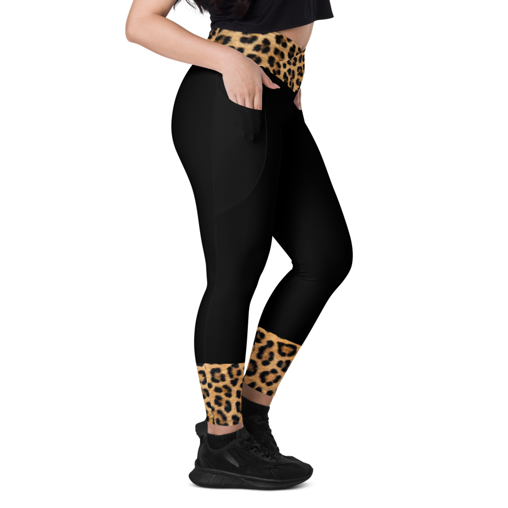 Wild at Heart Crossover leggings with pockets