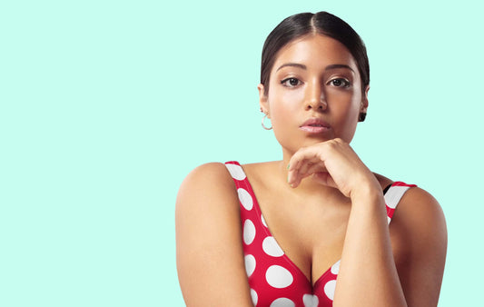 Red Hot Polka Dot Eco Bikini Top