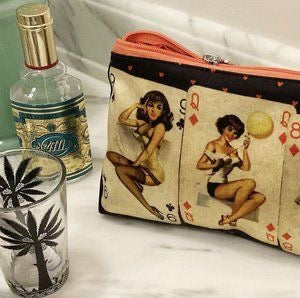 Baby Silk Pin Up Purse in BLACK, RED or PURPLE