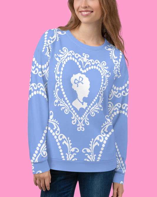 Cameo  Sweatshirt in Porcelain Blue