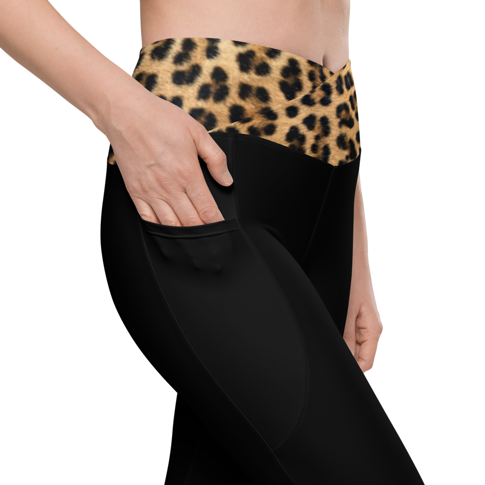 Wild at Heart Crossover leggings with pockets