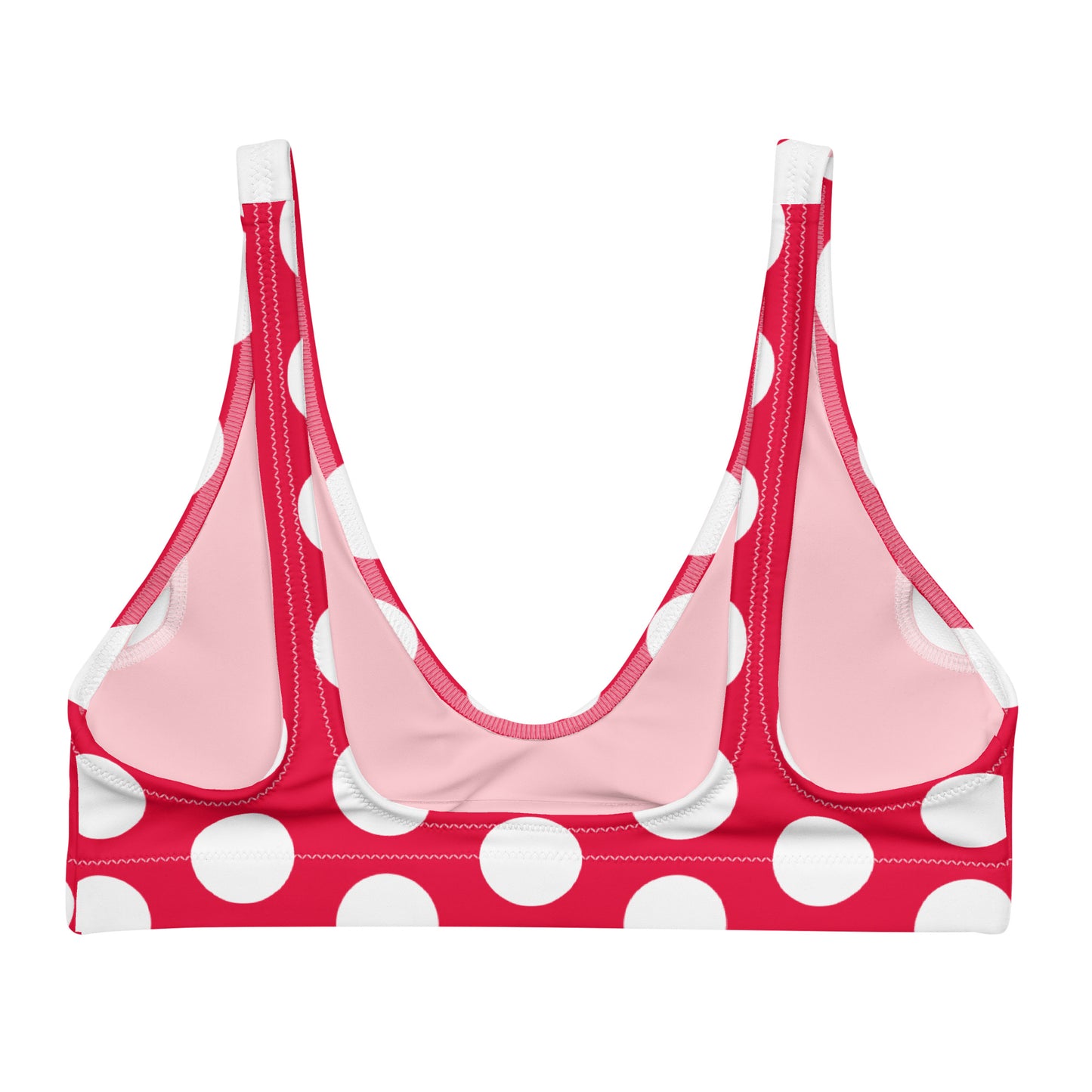 Red Hot Polka Dot Eco Bikini Top