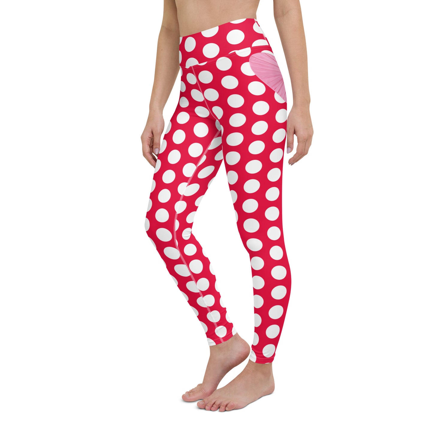 Red Hot Polka Dot Yoga Leggings