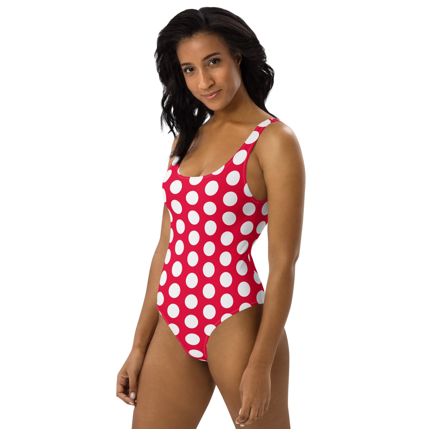 Red Hot Polka Dot One-Piece Swimsuit