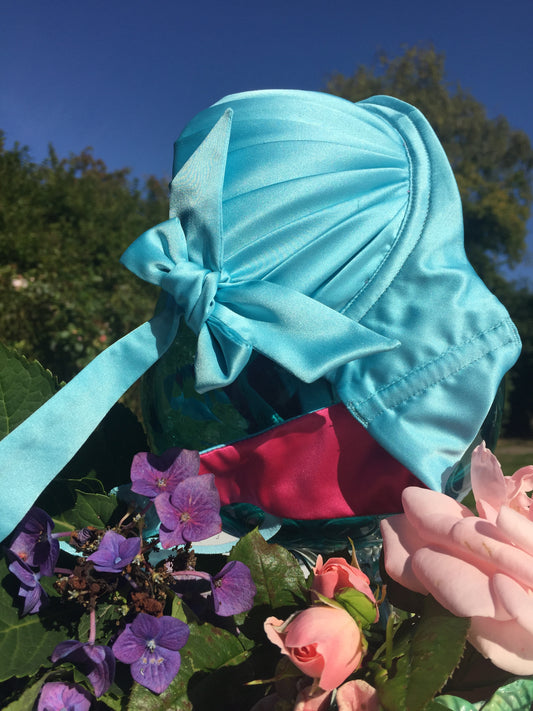 Chocolate Box BLUE Hand-Pleated Bra