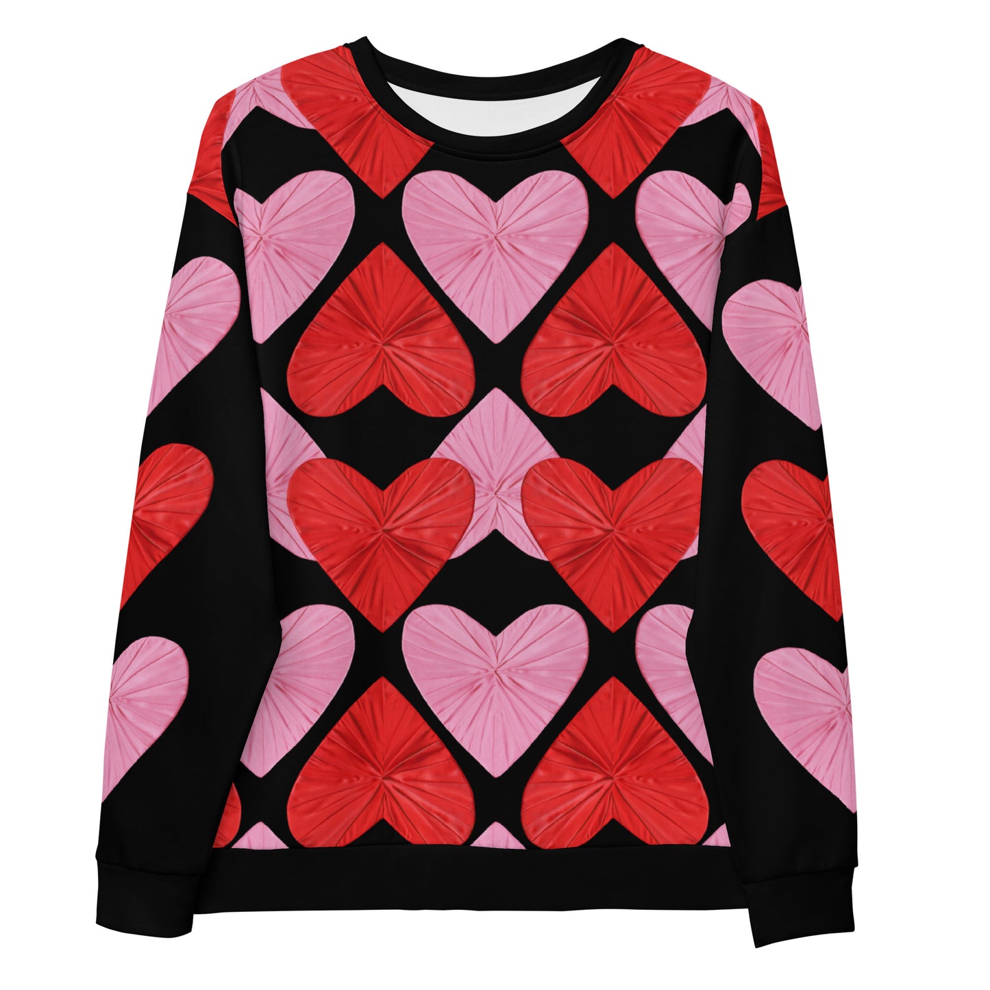 Self-Love Hearts All Over Print Sweatshirt