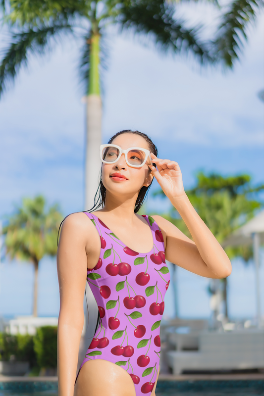 Mon Cheri Lilac One-Piece Swimsuit