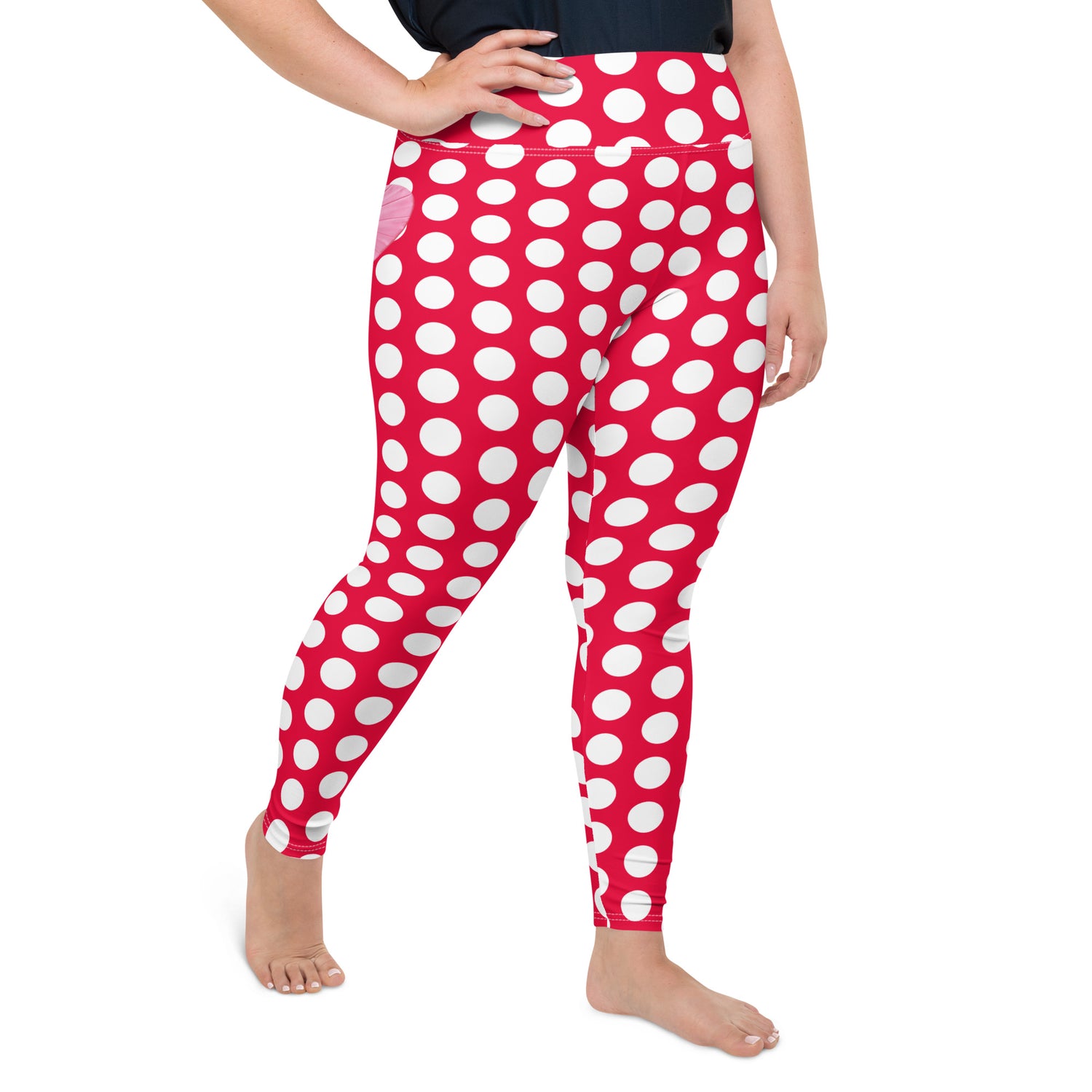 Buy Red Hot Polka Dot Curve Plus Size Leggings Online By Miss Lala