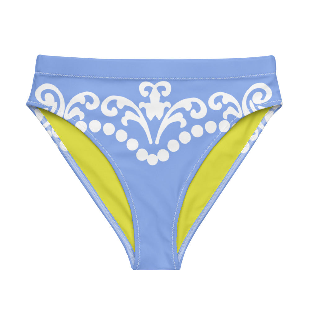 Cameo Porcelain Blue High-Waisted Bikini Bottom