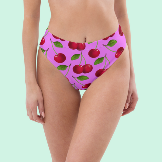 Mon Cheri Lilac Eco high-waisted bikini bottom